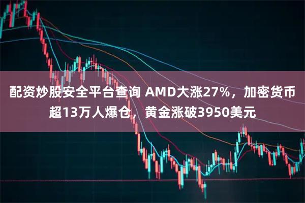 配资炒股安全平台查询 AMD大涨27%，加密货币超13万人爆仓，黄金涨破3950美元